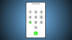 Calling on Mobile Phone. Audio Call Animated . 4K