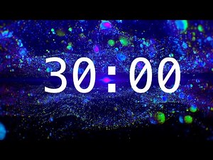 30 Minute Countdown Timer with Alarm | Abstract Spheres | Calming Music | Classroom Timers