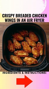 Crispy Breaded Chicken Wings in an Air Fryer Love the irresistible crunch of crispy chicken wings but hate the hassle and mess of deep frying? These air fryer breaded chicken wings are the perfect solution — golden, juicy, and full of flavor with a deliciously seasoned crust that delivers serious crunch in every bite. Using just a touch of oil and no deep fryer, this easy method gives you restaurant-quality wings right at home in under 40 minutes. Whether you're prepping for game day, a family d
