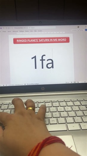 Saturn 🪐, Ringed Planet, MS Word symbols, Word Shortcuts, Keyboard Symbols #shorts