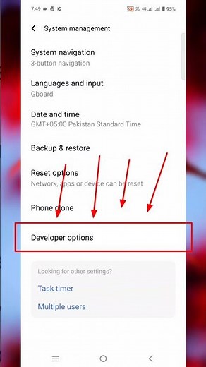 How To Enable Developer options In vivo v40 #shorts