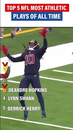 NFL Most Athletic Plays of All Time