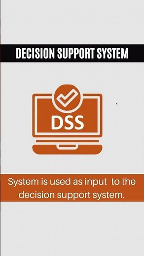 DSS- Decision Support System #dss #supportsystem #decisionsupportsystem