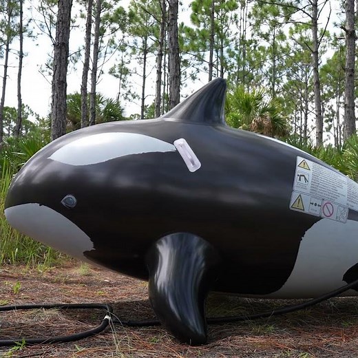 Inflatable Whale Sighs