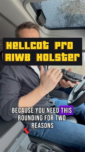 The most comfortable Springfield Hellcat Pro Holster for appendix carry while driving or sitting