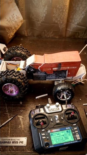 RC Swaraj 855 Tractor Making 🚜 | DIY Remote Control Tractor | Full Build #shorts