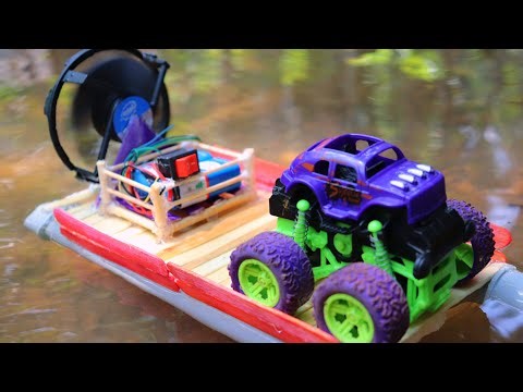 How to make mini boat project- Using pvc pipe and fan