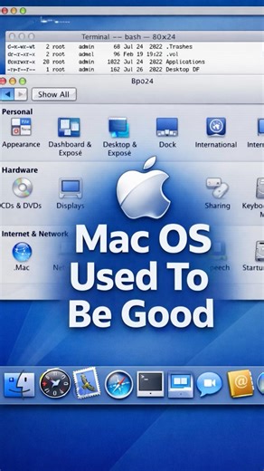 Mac OS X Tiger Was Peak macOS