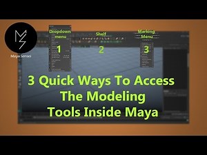 3 Simple Ways To Access The Modeling tools in Maya