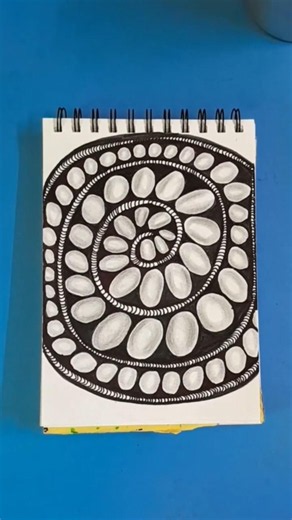 Easy Zentangle Pattern Drawing Tutorial ✨️