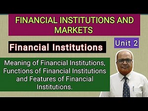 Structure and Functions of Financial Institutions Video Lecture | RBI Grade B Phase 2 Preparation - Bank Exams