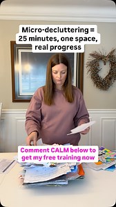 54 reactions · 117 comments | The Micro-Decluttering Method = a simple system that helps you declutter in just 25-minute chunks, even with kids, chaos, and no free time. If you’re ready to finally make real progress (without burning out)… Comment “CALM” below and I’ll DM you the link to my free training: Chaos to Calm — Micro-Decluttering for Busy Moms. You don’t have to do this alone. Let’s start together. | That Minimalist Mom | Facebook