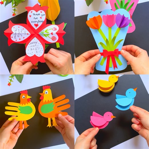 5.8M views · 61K reactions | Fun paper crafts and ideas for your kid to enjoy at home #crafts #kids #actividades #papercraft #kids #enfants | Art Crafts | Facebook