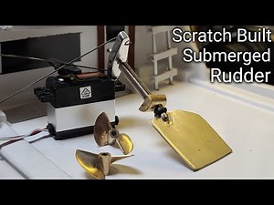 RC Sport Fishing Boat Build - Immersed/Submerged Rudder DIY