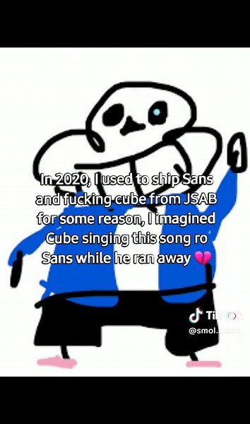 Funny Undertale Meme Featuring Sans and Cube