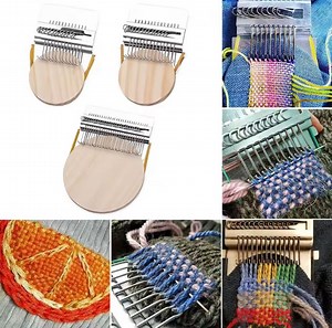 Speedweve Darning Loom | DIY Braiding & Mending Kit | Visible Repair Tool | 10/14/21/28/42 Hook Wooden Speed Weave Loom - Etsy