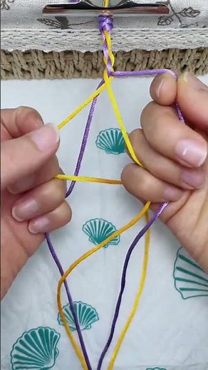 Four-strand rope bracelet tutorial