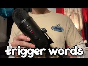 asmr tingly trigger words