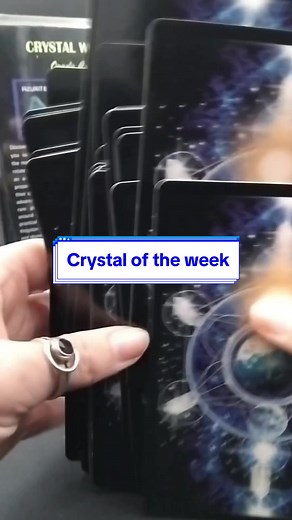 Crystal of the week from our very Crystal World oracle created by @ELaiSha Covers with images of specimens from the owner of Crystal World Tom Kapitany. Cards and specimens available to ourchase instore and online 🤗 #crystalworld #crystals #crystaltok #crystaloracle #crystaloftheweek #oracle #oraclecards #azurite #intuition #blue #thirdeye