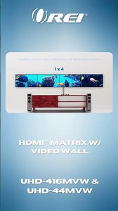 Massive Display Control Made Easy! OREI UHD-416MVW & UHD-44MVW | 4K Matrix + Video Wall #videowall