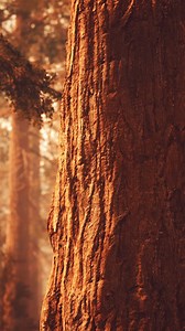 Close-up of a tree trunk in a forest | Premium Stock Video Footage