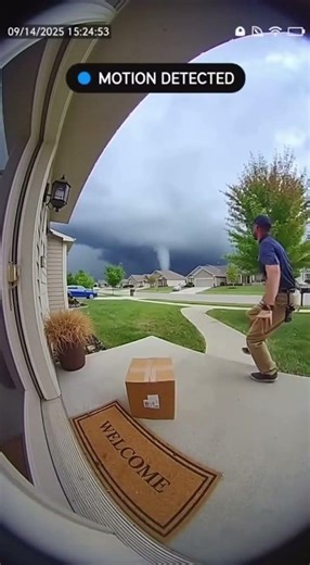 Ring Camera Caught a Tornado Sending Him Flying 😳