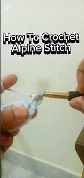 How To Crochet Infinity Scarf For Beginners | How To Crochet Alpine Stitch For Beginners #crochet
