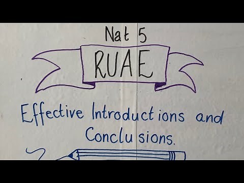 Nat 5 RUAE - Evaluation Questions