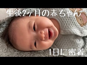 【生後2ヶ月】赤ちゃんのリアルな１日【混合育児】