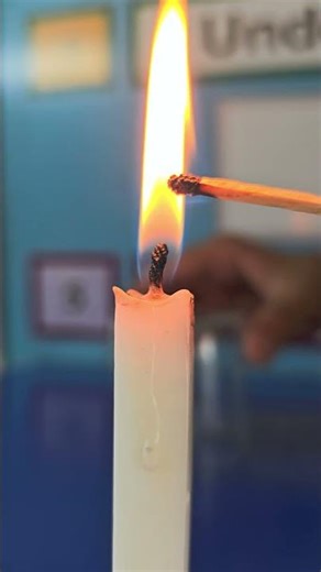 Candle physics experiment! 🕯️🔬 #Candle #Physics #Experiment