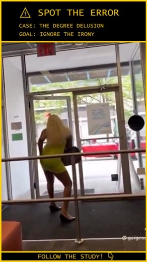 Human.Error.Study on Instagram: "ANALYSIS: When You Mistake Tuition for Class ⚠️ Video Credit: @gorgeousbycre / DM for Credit Case File: 152-DEGREE-DELUSION Subject Status: Escorted Out / Dean's List (Probation) The Tactical Failure: The Credential Flex: The subject attempts to assert dominance by citing her academic enrollment ("St. John's University!"). She operates under the delusion that paying tuition grants her immunity from social norms. She is bragging about a degree she doesn't have yet