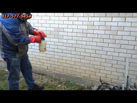 Cleaning Red Clay Stains from Bricks Dallas Fort Worth TX DFW