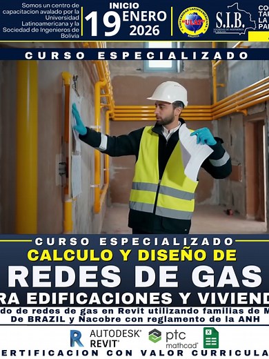 Cálculo y Diseño de Redes de Gas en Revit y Mathcad