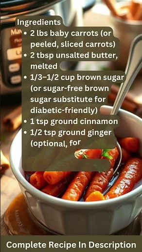 Slow Cooker Brown Sugar Cinnamon Glazed Carrots Recipe by What Shall I Cook