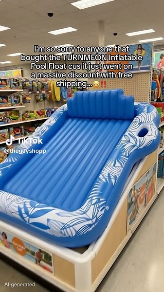 TURNMEON Inflatable Pool Float AI generated product visualization