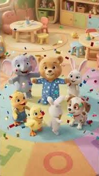 learn animals names and sounds| Animals for Kids with Little Bear| 3D Nursery Rhyme