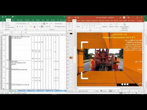 35 bore hole log with excel and autocad