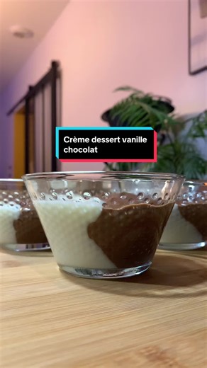 Recette de crème dessert vanille chocolat rapide