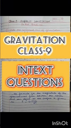 Gravitation | Class-9 | Intext Questions | Chap-10 | NCERT | Science | Dr. Meenakshi Guptta