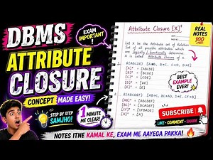 Attributes Closure in DBMS