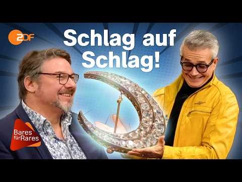 Match um den Mond! Brosche mit Diamanten fordert sie zu eiskaltem Schlagabtausch | Bares für Rares