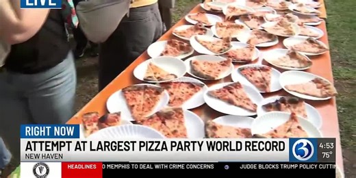 New Haven breaks Guinness World Record for largest pizza party