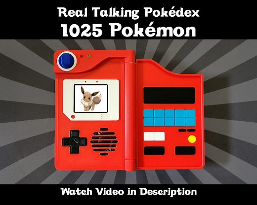 Pokédex - Fully Functional Electronic Talking - Scan for Pokémon - Etsy