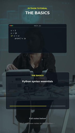 Python Syntax Basics: Quick Code Walkthrough #Shorts
