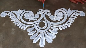 10K views · 471 reactions | Very easy and simple alpona design for beginners / pongal kolam /sankranthi muggulu | Shyamali Rangoli Art | Facebook