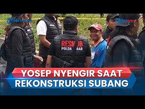 Rekonstruksi Kasus Subang Pembunuhan Ibu Anak, Tersangka Yosep Nyengir dan Senyum Jalani Adegan