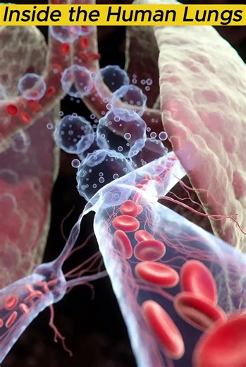 Inside the Human Lungs | Oxygen Exchange Explained #anatomy #humanbiology #sciencevideo #bioscope