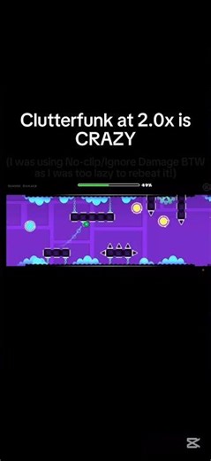 Clutterfunk at 2.0x speed 😬🙅‍♂️ #strangerthings5 #geometrydash #shorts