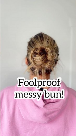 Low Messy Bun That’s FOOLPROOF! #messybun #lowbun #lowmessybun #easyhairstyles #simplehairstyle