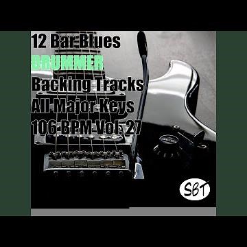 12 Bar Blues Drum Backing Track in C Major No. 27